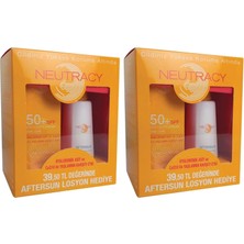 Neutracy Güneş Koruyucu Set Tüm Ciltler Için - Güneş Losyonu SPF50+ 150 ml - Aftersun Losyon 150 ml (2 Paketi)