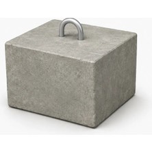 Aksufez 300 kg Beton Tekne Tonozu C45 Beton Deniz Bağlama Ağırlığı Paslanmaz Çelik Mapalı