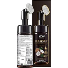 Wow Skin Hindistan Cevizi Nemlendirici Yüz Yıkama Köpüğü ve Dahili Fırçalı Arındırıcı Parlatıcı Yüzde Doksan Sekiz Doğal Içerik