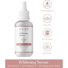 Voop Whitening, Cilt Tonu Eşitleyici, Koyu Leke Karşıtı Serum 30 ml (4 Paketi)