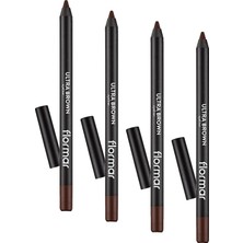 Ultra Eyeliner Yüksek Pigmentli & Mat Bitişli Kremsi Göz Kalemi (4 Paketi)