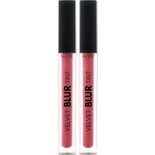 Cosmetics Velvet Blur Tint Kadife Bitişli Nemlendirici Mat Ruj - 02 Rose Dusk - Pembe (2 Paketi)