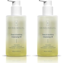Skin Sensual Deep & Soothing Cleansing Oil | Resveratrol’ün Dokunuşuyla Cilt Temizliğinde Yenilik (2 Paketi)