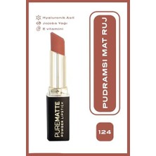 Pure Powder Lipstick No: 124 - Nemlendirici Pudramsı Mat Ruj