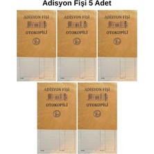 Dağtaş Kırtasiye Dilman Adisyon Fişi 8X14,5 cm Otokopili 5 Adet