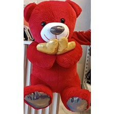 Ases Store 90 cm Kalp Tutan Peluş Ayıcık