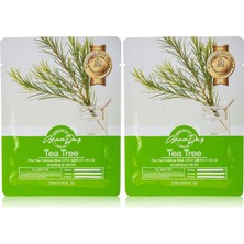 Grace Day Problemli Ciltler Için Çay Ağacı Yağı Içeren Selüloz Maske Tea Tree Mask 8809446653175, One Size (2 Paketi)