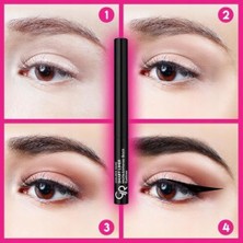 Smart Liner & Intense - Jojoba Yağı Içerikli Mat Siyah Eyeliner