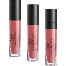 Longstay Lipstick No: 41 - Bulaşmayan Kalıcı Likit Mat Ruj (3 Paketi)