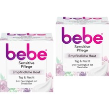 Bebe Zartpflege Sensitive, Hassas Ciltler Için Gece, Gündüz Nemlendirici Yüz Kremi 50ML x 2 Adet