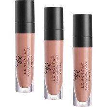 Longstay Lipstick No: 38 - Bulaşmayan Kalıcı Likit Mat Ruj (3 Paketi)