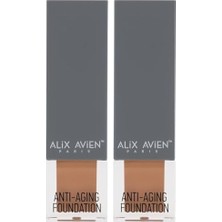 Yaşlanma Karşıtı Vitamin Içeren Nemlendirici SPF15+ Fondöten - Anti Aging Foundation 510 Deep Peach (2 Paketi)