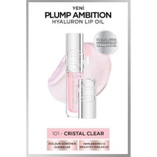 L'oreal Parıs Plump Ambition Hyaluron Lip Oil Besleyici ve Nemlendirici Dudak Parlatıcısı - 101 Clear