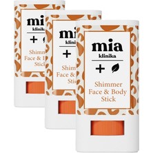 Mia Klinika Shimmer Face ve Body Stick (3 Paketi)