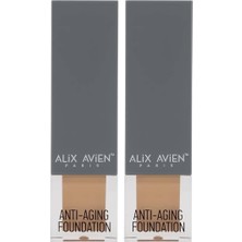 Yaşlanma Karşıtı Vitamin Içeren Nemlendirici SPF15+ Fondöten - Anti Aging Foundation 502 Pale Sand (2 Paketi)