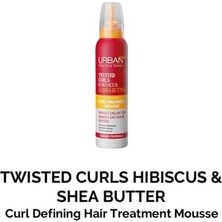 Twisted Curls Hibiscus & Shea Butter Kıvırcık ve Dalgalı Saçlara Özel Onarıcı Bakım Köpüğü 150 Ml- Vegan