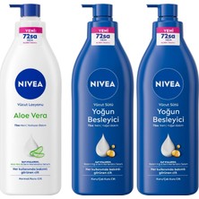 Aloe Vücut Losyonu, 400 Ml, Normal/kuru Ciltler Için Aloe ile Nemlendirme + Besleyici Vücut Sütü 400 Ml, Kuru ve Çok Kuru Ciltler, Nemlendirici Vücut Losyonu X2