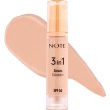 Cosmetics 3 In 1 Serum Concealer Spf 50 00 Light Nemlendirici ve Aydınlatıcı Göz Altı Kapatıcısı