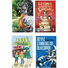 Timaş Çocuk 4-5-6.sınıf Okuma Büyümek Istemeyen Çocuk Acil Yardım Treni Gümüş Paltolu Ayı Beyaz Zambaklar Ülkesinde 4 Kitap