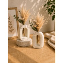 Masalsı Concept Modern Kemerli Dekoratif Mini Vazo Seti | 2’li Çiçeklik & Oda Dekoru Çiçekler Yok Dahil Değildir.