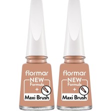 Klasik Parlak Bitişli Yüksek Pigmentli Oje Nail Enamel 472 Caramel New (2 Paketi)