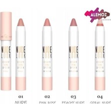 Nude Look Creamy Lips. No:03 Peachy Nude 1 Paket
