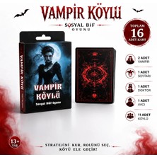 LUXMON Vampir Köylü Blöf Kart Oyunu Kağıt Materyal ile Alacalı Tema 7-22 Kişilik Eğlence