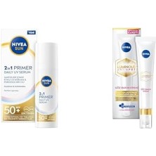 Sun SPF50 Güneş Koruyucu Nemlendirici Makyaj Bazı 30ML ve  Koyu Halka Karşıtı Göz Kremi