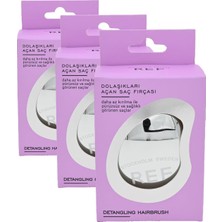BYZ Store Ref Stockholm - Detangling Brush Silver Colour Dolaşık Açan Tarak Saç Fırçası (3 Paketi)