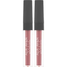 Uzun Süre Kalıcı Kadifemsi Kuruma Yapmayan Mat Likit Ruj - Lipstick 505 Nude Pink (2 Paketi)