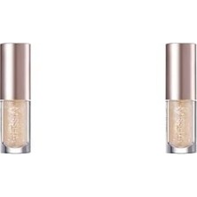 Yoğun Işıltılı Likit Glitter Far Glitter Prism Eyeshadow Topper (No.2 Interstellar) (2 Paketi)