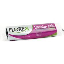 Florex Klasik Seri Endüstriyel Jumbo Çöp Torbası Yıldız Katlama 4 Rulo x 10 (40 Adet)