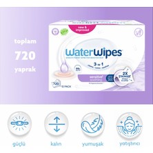 Waterwipes Sensitive+ Yatıştırıcı Islak Mendil 12X60 Adet (720 Yaprak) - Soothing