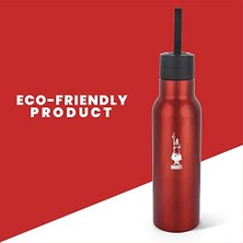 - Termal Şişe - 500ML - Kırmızı Renk - Paslanmaz Çelik - Çift Katmanlı - 12 Saat 24 Saat Soğuk Tutar - Hava Geçirmez Vidalı Kapak Özelliği - Özel Silikon Conta Sayesinde Sızdırmaz Şişe
