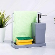 Luna Mutfak Sıvı Sabunluk, 420 Ml, 21 x 10 x 20 Cm, Gri