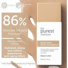 The Purest Solutions Nemlendirici & Canlandırıcı Serum Fondöten Spf 50, 30 Mililitre – Orta/koyu Ton