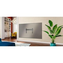 Tvm 5705 – Ultra Ince Tv Duvar Askısı, Benzersiz Guidancesystem Asma Mekanizmalı, 40 – 110 Inç Tv'ler Için, Maks. 100 Kg, Tüv Onaylı, Vesa 600 x 400, Duvar Mesafesi 1,3 Cm, Güvenli Asma