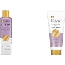 Clear Scalpceuticals Saç Bakım Şampuanı Saç Dökülmesine Karşı 300 ml ve Clear Scalpceuticals Saç Bakım Kremi Saç Dökülmesine Karşı 170 ml