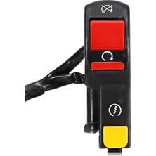 Knmaster Gidon Tipi Motosiklet Aç Kapa Butonu Suya Dayanıklı Kırmızı Akrilonitril Bütadien Stiren