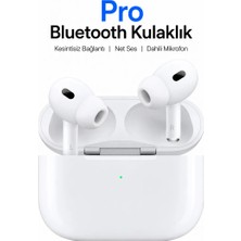 Ebotek Pro Android ve IOS İphone Uyumlu Silikonlu Kablosuz Mikrofonlu Bluetooth Kulaklık İphone Samsung Xiaomi Redmi Oppo Realme Huawei Uyumlu Beyaz