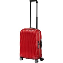 Samsonite C-Lite Spinner Kırmızı -  4 Tekerlekli Körüklü Kabin Boy Valiz 55cm