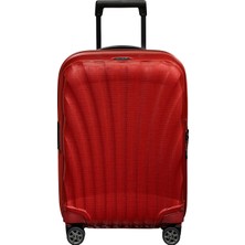 Samsonite C-Lite Spinner Kırmızı -  4 Tekerlekli Körüklü Kabin Boy Valiz 55cm