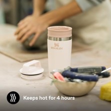 Cafe To-Go Travel Mug Termos Bardak, Pembe Kuvars (Rose Quartz), 0.35 Litre