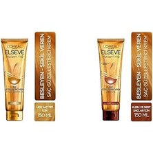 Elseve Mucizevi Yağ Saç Güzelleştirici Krem (150 Ml) - Her Saç Tipi Için +  Elseve Mucizevi Yağ Saç Güzelleştirici Krem (150 Ml) - Kuru ve Sert Saçlar Için