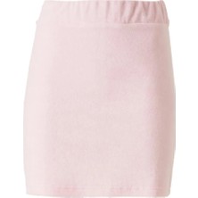Facette Havlu Kumaş Etek Pembe