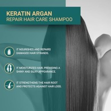 Keratin & Argan Onarıcı Bakım Şampuan 300 ml 3 Al 2 Öde - Yıpranmış ve Hassas Saçlar