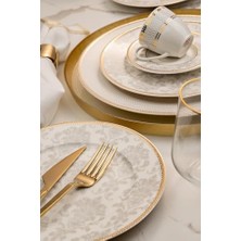 Porselen 68 Parça 12 Kişilik Yemek Takımı, Damask