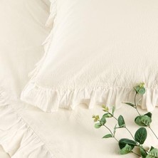 Galena DÜZ%100 Pamuk Nevresim Takımı, Ekru, Çift Kişilik