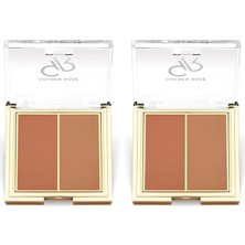 Blush Duo No: 03 Rosy Bronze - Ikili Mat ve Allık (2 Paketi)
