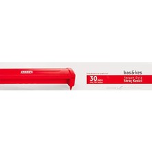 Bas&kes Streç Film Kesme Aparatı, 30 cm x 30 M, Kırmızı